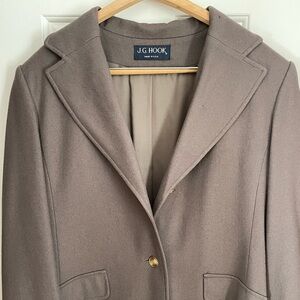 J.G. Hook Women's Wool Classic Tan Trench Coat